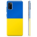 Coque Samsung Galaxy A41 en TPU Drapeau Ukraine - Jaune et bleu clair