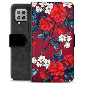 Étui Portefeuille Premium Samsung Galaxy A42 5G - Fleurs Vintage