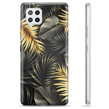 Coque Samsung Galaxy A42 5G en TPU - Feuilles Dorées