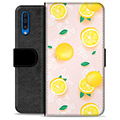 Étui Portefeuille Premium Samsung Galaxy A50 - Motif Citron