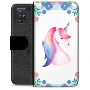 Étui Portefeuille Premium Samsung Galaxy A51 - Licorne