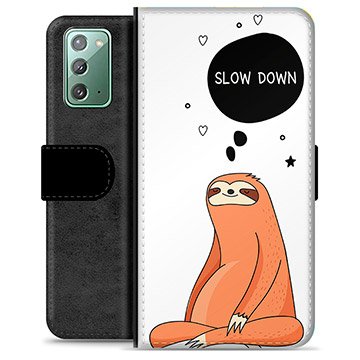 Étui Portefeuille Premium Samsung Galaxy Note20 - Slow Down