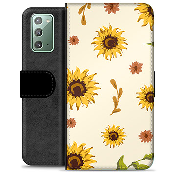 Étui Portefeuille Premium Samsung Galaxy Note20 - Tournesol