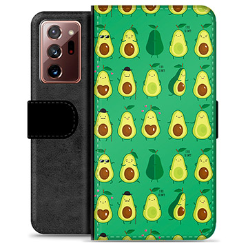 Étui Portefeuille Premium Samsung Galaxy Note20 Ultra - Avocado Pattern