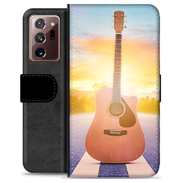 Étui Portefeuille Premium Samsung Galaxy Note20 Ultra - Guitare