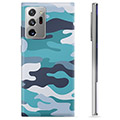 Coque Samsung Galaxy Note20 Ultra en TPU - Camouflage Bleu