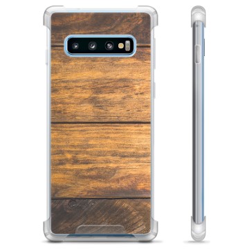 Coque Hybride Samsung Galaxy S10+ - Bois