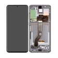 Coque Avant et Ecran LCD GH82-22145E pour Samsung Galaxy S20+ - Gris