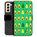 Étui Portefeuille Premium Samsung Galaxy S21+ 5G - Avocado Pattern