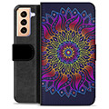 Étui Portefeuille Premium Samsung Galaxy S21+ 5G - Mandala Coloré