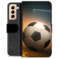 Étui Portefeuille Premium Samsung Galaxy S21+ 5G - Football