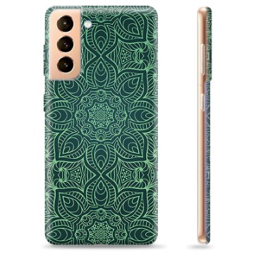 Coque Samsung Galaxy S21+ 5G en TPU - Mandala Vert