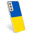 Coque Samsung Galaxy S21+ 5G en TPU Drapeau Ukraine - Jaune et bleu clair