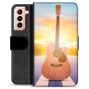 Étui Portefeuille Premium Samsung Galaxy S21 5G - Guitare