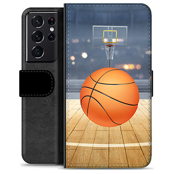 Étui Portefeuille Premium Samsung Galaxy S21 Ultra 5G - Basket-ball