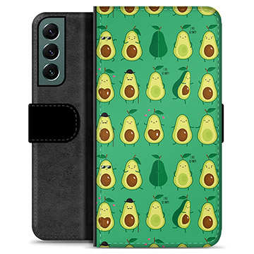 Étui Portefeuille Premium Samsung Galaxy S22+ 5G - Avocado Pattern