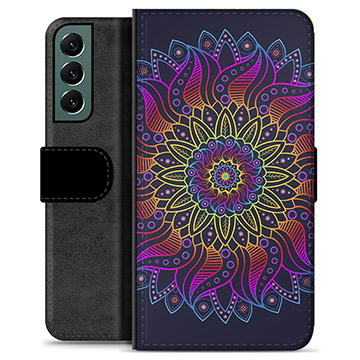 Étui Portefeuille Premium Samsung Galaxy S22+ 5G - Mandala Coloré