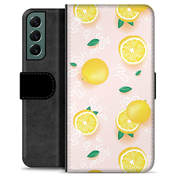 Étui Portefeuille Premium Samsung Galaxy S22+ 5G - Motif Citron