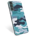 Coque Samsung Galaxy S22+ 5G en TPU - Camouflage Bleu