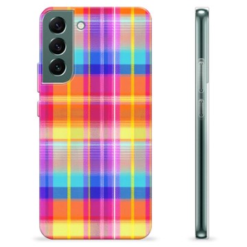 Coque Samsung Galaxy S22+ 5G en TPU - Chemise en Flanelle