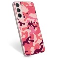 Coque Samsung Galaxy S22 5G en TPU - Camouflage Rose