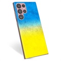 Coque Samsung Galaxy S22 Ultra 5G en TPU Drapeau Ukraine - Bicolore