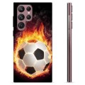 Coque Samsung Galaxy S22 Ultra 5G en TPU - Ballon Enflammé