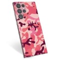 Coque Samsung Galaxy S22 Ultra 5G en TPU - Camouflage Rose