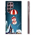 Coque Samsung Galaxy S22 Ultra 5G en TPU - Bonhomme de Neige