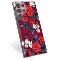 Coque Samsung Galaxy S22 Ultra 5G en TPU - Fleurs Vintage