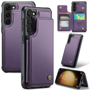 Étui Caseme C22 Samsung Galaxy S22+ 5G avec portefeuille de cartes protégé par RFID - Violet