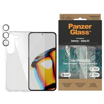 Pack de Protection Samsung Galaxy S23 5G PanzerGlass 3-en-1 - Transparent