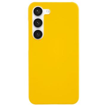 Coque Samsung Galaxy S23 5G en Plastique Caoutchouté - Jaune