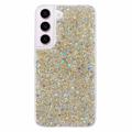 Coque Samsung Galaxy S23 en TPU Glitter Flakes - Doré