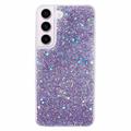 Coque Samsung Galaxy S23 en TPU Glitter Flakes - Violet