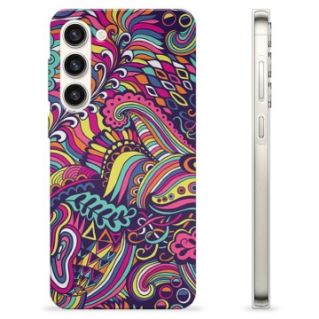 Coque Samsung Galaxy S23+ 5G en TPU - Fleurs Abstraites