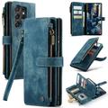 Étui Portefeuille Samsung Galaxy S23 Ultra 5G Multifonctionnel 2-en-1 Caseme - Bleu