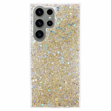 Coque Samsung Galaxy S23 Ultra en TPU Glitter Flakes