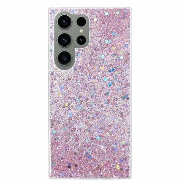 Coque Samsung Galaxy S23 Ultra en TPU Glitter Flakes