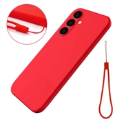 Coque Samsung Galaxy S24 FE en Silicone Liquide - Rouge