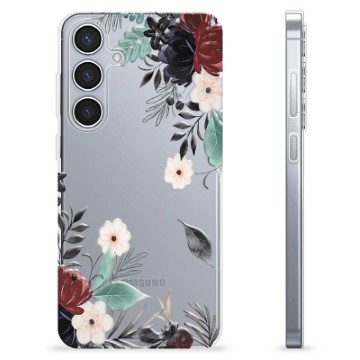 Coque Samsung Galaxy S24+ en TPU - Fleurs d\'Automne