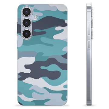 Coque Samsung Galaxy S24+ en TPU - Camouflage Bleu