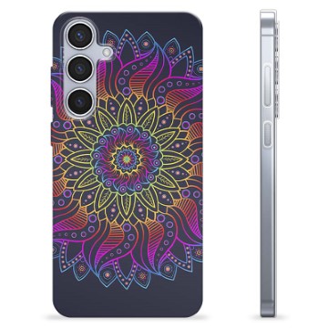 Coque Samsung Galaxy S24+ en TPU - Mandala Coloré