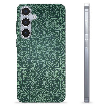 Coque Samsung Galaxy S24+ en TPU - Mandala Vert