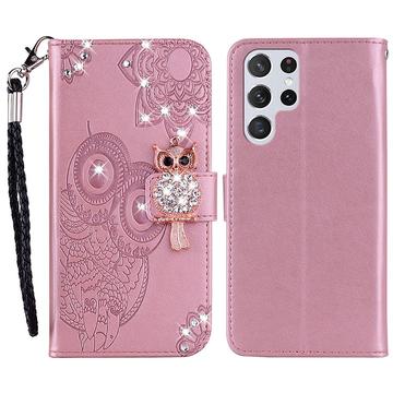 Etui Samsung Galaxy S24 Ultra Hibou Strass