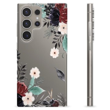 Coque Samsung Galaxy S24 Ultra en TPU - Fleurs d\'Automne