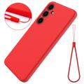 Coque Samsung Galaxy S24+ en Silicone Liquide - Rouge