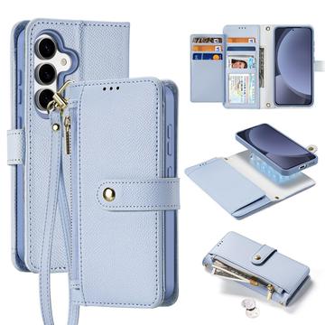 Étui portefeuille en cuir Samsung Galaxy S25 avec couverture magnétique Dux Ducis Lawa