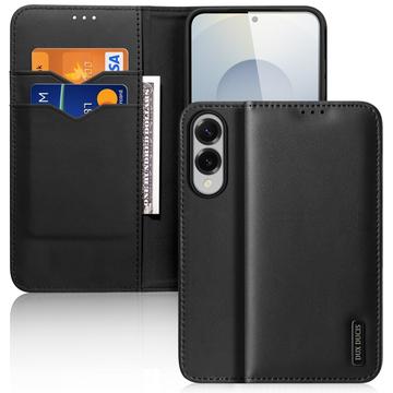 Etui Portefeuille Samsung Galaxy S25 Edge en Cuir Dux Ducis Hivo - Noir