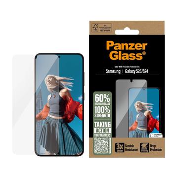 Protecteur d\'Écran Samsung Galaxy S25 PanzerGlass Ultra-Wide Fit - 9H